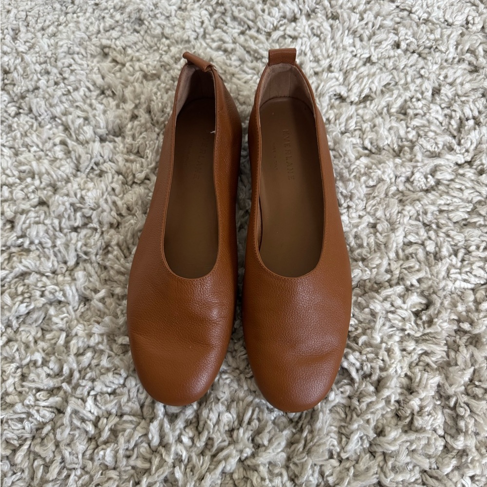 Everlane leather Day Glove Sz 7 narrow Toasted Almond